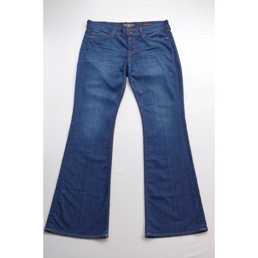 Vintage Lucky Jeans Charlie Flare - Rare 35" Inseam TALL & CURVY– MADE IN USA - Picture 2 of 11